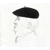 Béret baleinage cuir